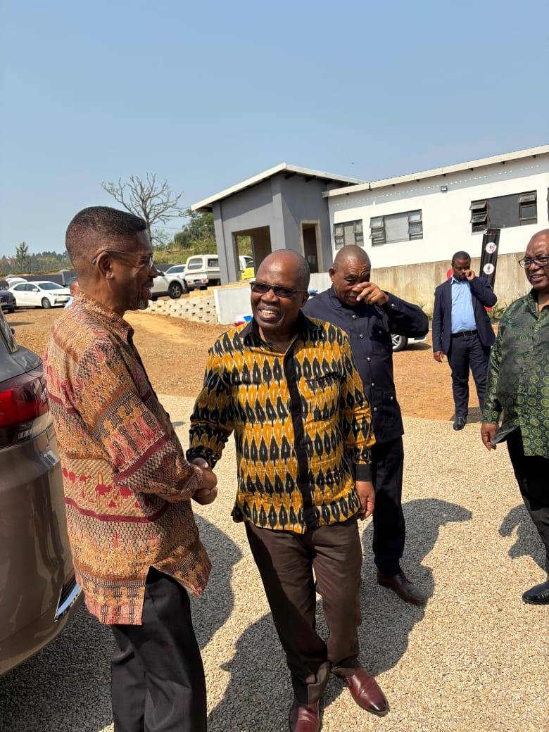 The MEC for Economic Development, Tourism and Environmental Affairs, Rev. Musa Zondi andKZN Tourism and Film Authority Board Chairperson, Dr. Sibusiso Ndebele.